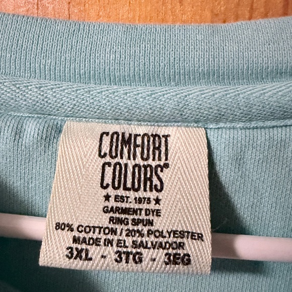 Comfort Colors Aqua Garment Dye Top - Picture 4 of 5